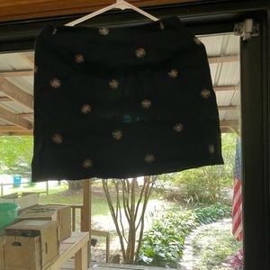 Black Printed Skort